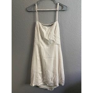 White linen summer dress